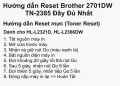 Hướng Dẫn Reset Máy In Brother MFC-L2701DW TN-2385 Đầy Đủ Nhất
