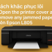Cách khắc phục lỗi “Open the printer cover and remove any jammed paper” trên Epson L805